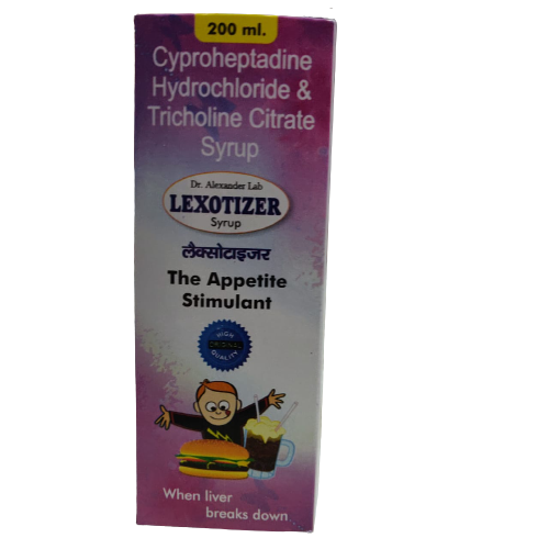 Lexotizer Cyproheptadine HCL 2 Mg, Packaging Type: PET Bottle, Packaging Size: 200 Ml