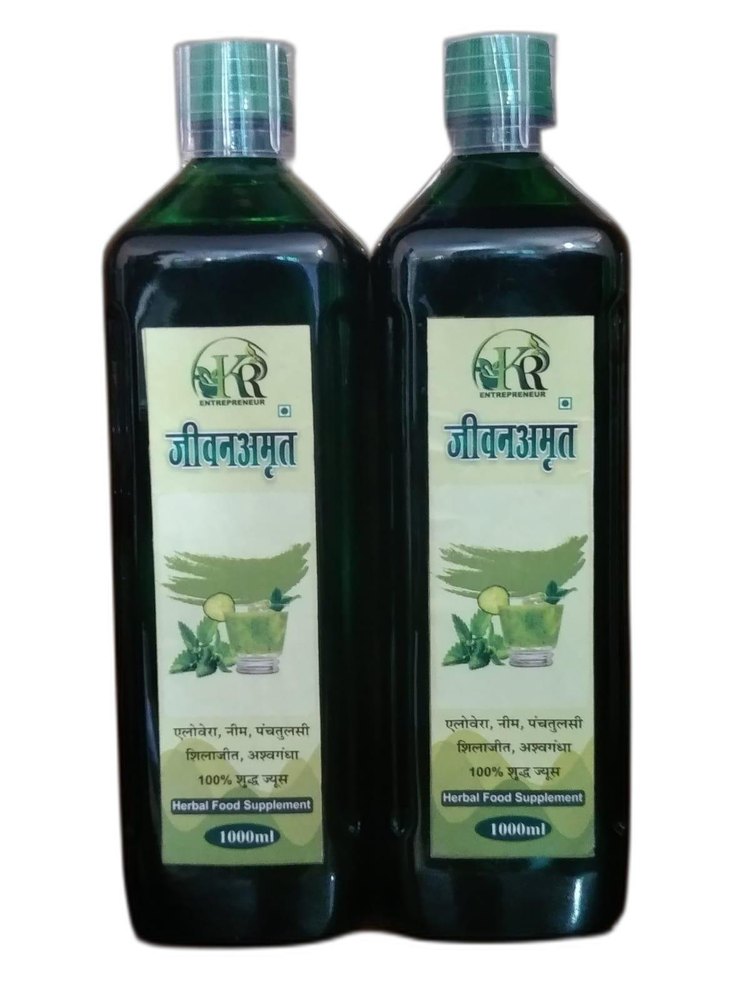KR Entrepreneur herbal jeevan amrit Ras 1000 ml, Packaging Type: Bottle