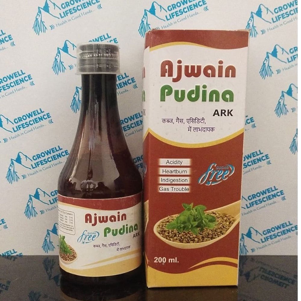 Ajwain Pudina Ark Syrup, 200 ml