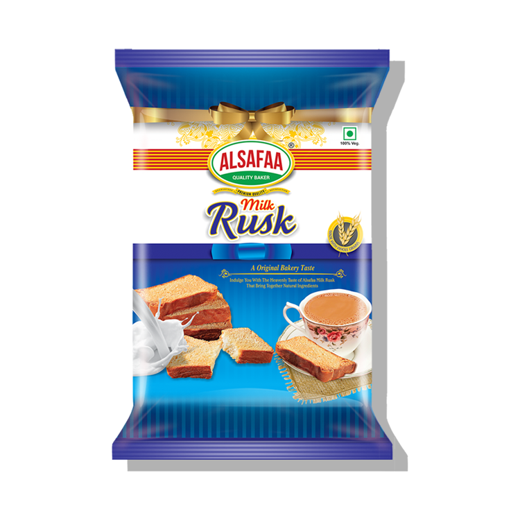 Alsafaa Wheat Flour Milk Rusk, Packaging Size: 150 G, Packaging Type: Packet