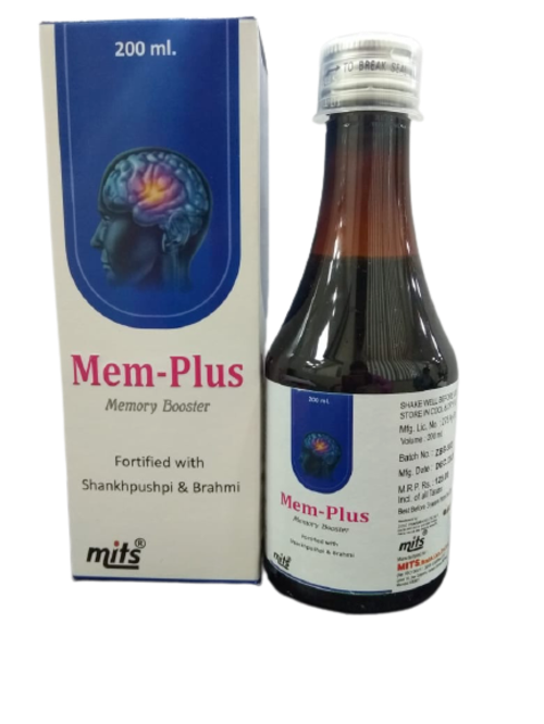 Syrup Memory Booster Fotified With Shankhpushpi And Brahmi, Packaging Size: 200 Ml