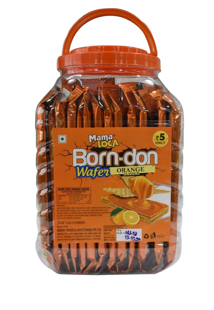 Rectangular Mama Loca Born Don Orange Wafer