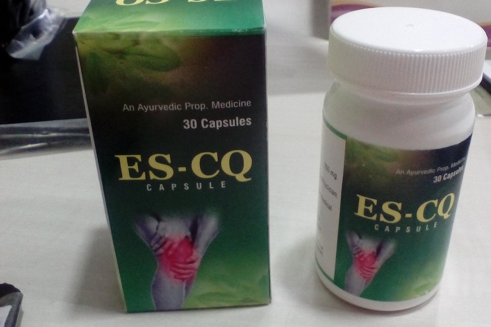 ES- CQ Cissus Quadrangularis Capsule, For Clinical, Packaging Type: Bottle