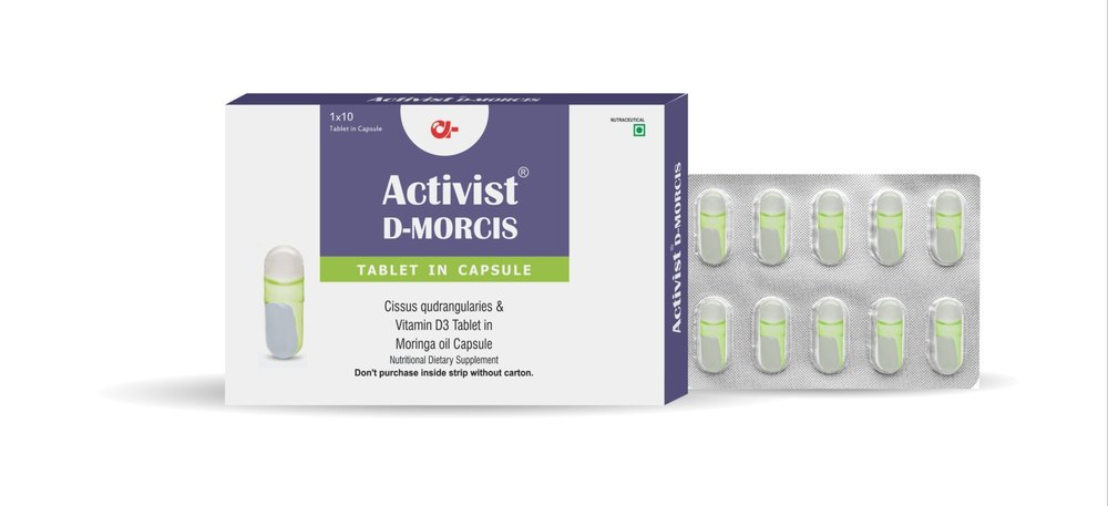 Activist D Morcis Capsules - Cissus Qudrangularis & Moringa With Vit D3 Capsules