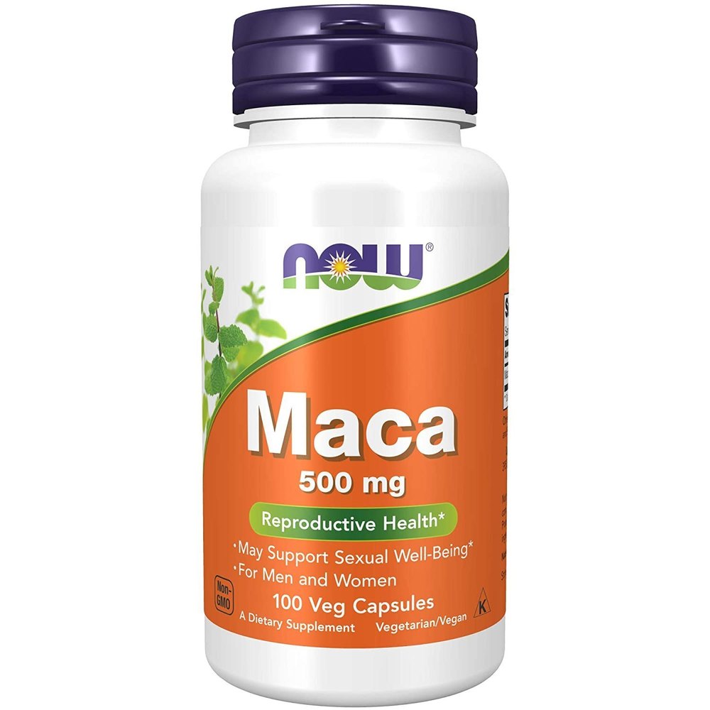 Now Sports MACA 500mg, 100 Caps 100 Ser, Pack Of 1
