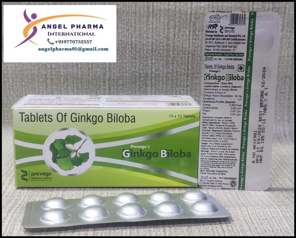 Ginkgo Biloba Tablet, 100 tablets