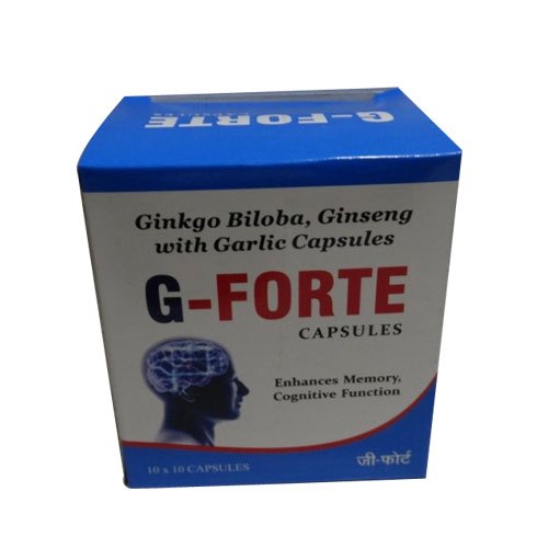 Ginkgo Biloba, Ginseng with Garlic Capsules, Grade Standard: Medicine Grade, 10 X 10 Capsule