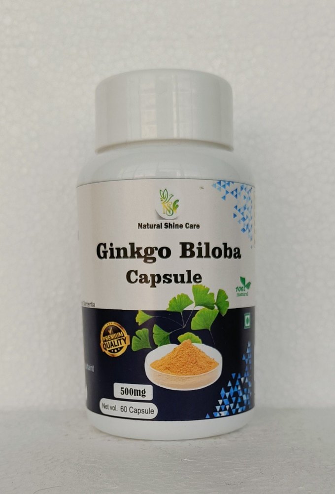 Ginkgo Biloba Capsules, Packaging Type: Bottle, 60Cap
