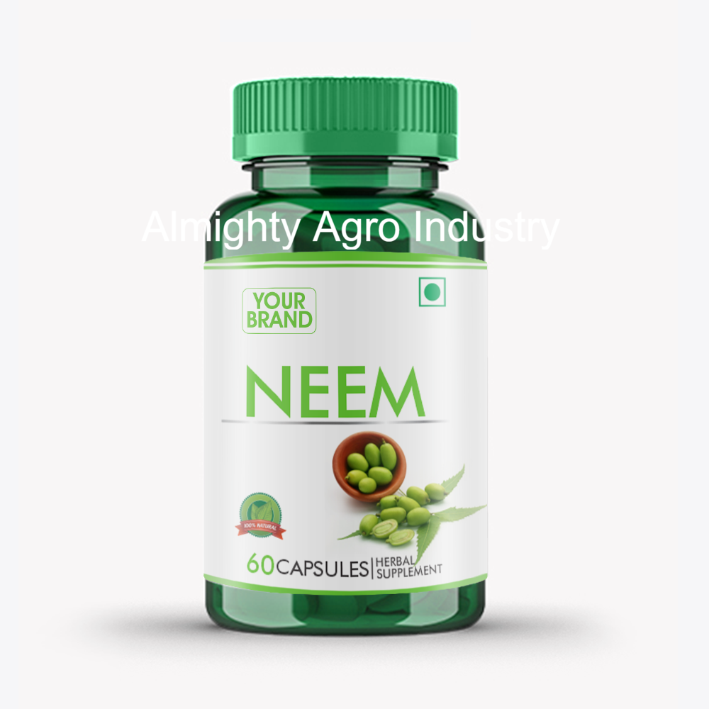 Herbal Neem Capsules, 30/60/90, Grade Standard: Food Grade