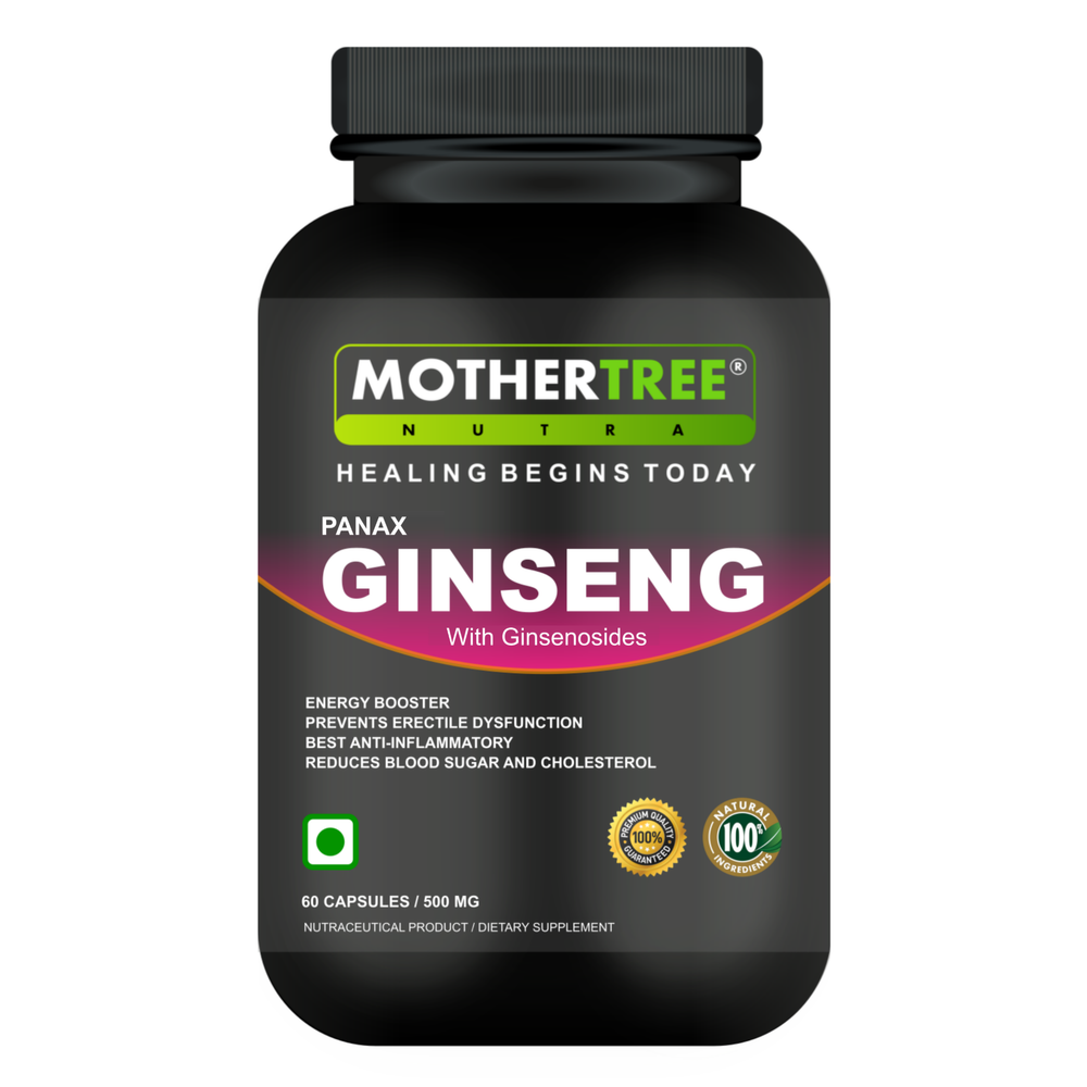 500mg Panax Ginseng Capsules, MotherTree Nutra Pvt. Ltd., Treatment: Immunity