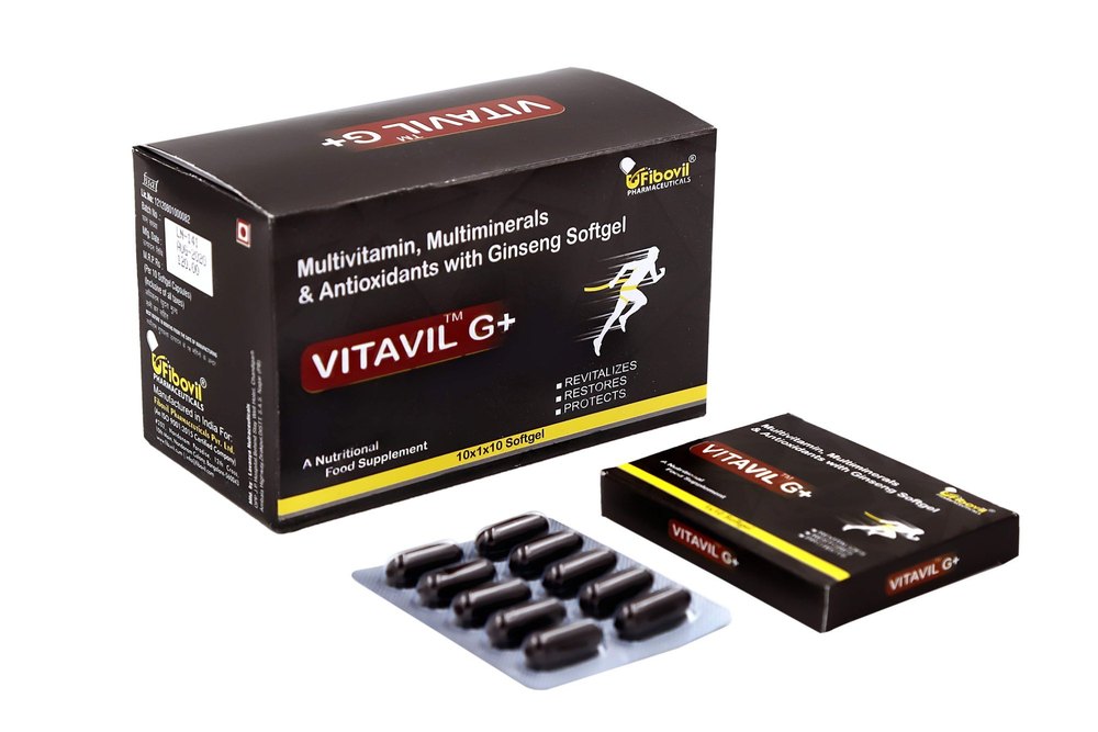 Multivitamins Multiminerals Antioxidants Ginseng Capsules, Packaging Size: Strips, Packaging Type: Box