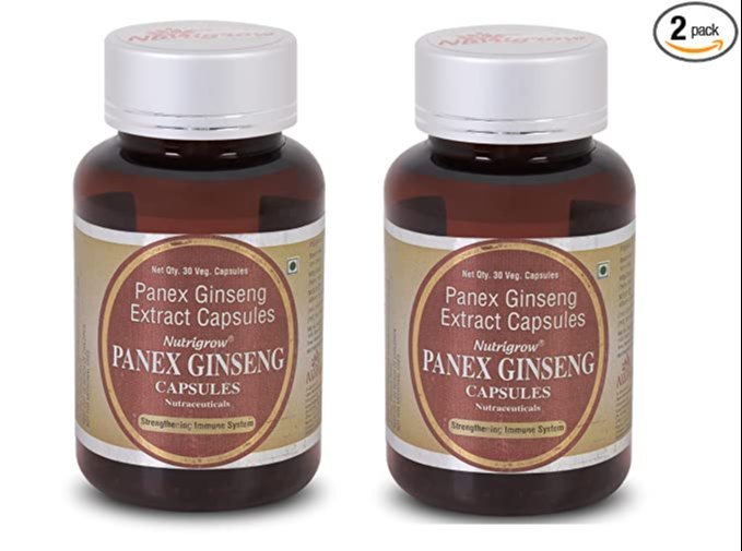 Nutrigrow Panex Ginseng Extract Capsule 400mg, 60 Capsules