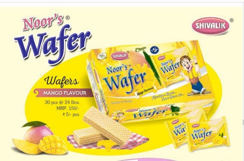 Shivalik Wafer Mango Flavour Chocolate Bar