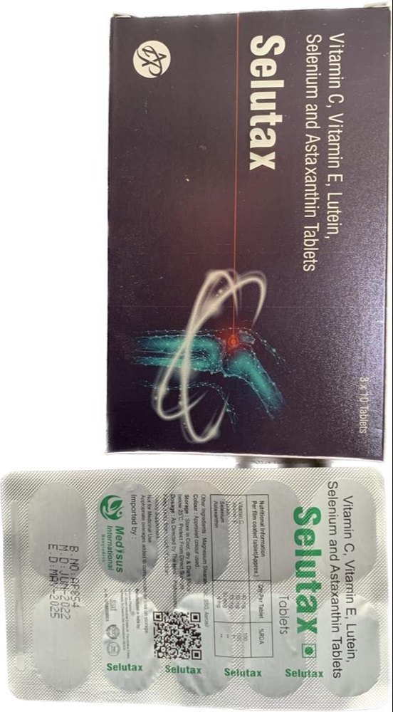 Astaxanthin Lutein Vitamins, 3*10 Alu Alu Pack, Treatment: Health Supplements