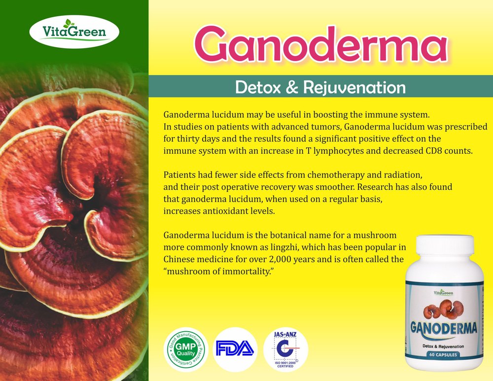 Sovam Ganoderma Capsules - 60 Caps (500mg), Prescription, Packaging Type: Bottle