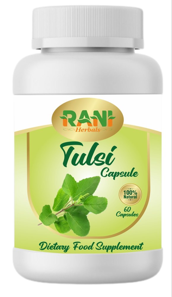 Herbal Tulsi Capsules, 500 mg, 60 Capsule