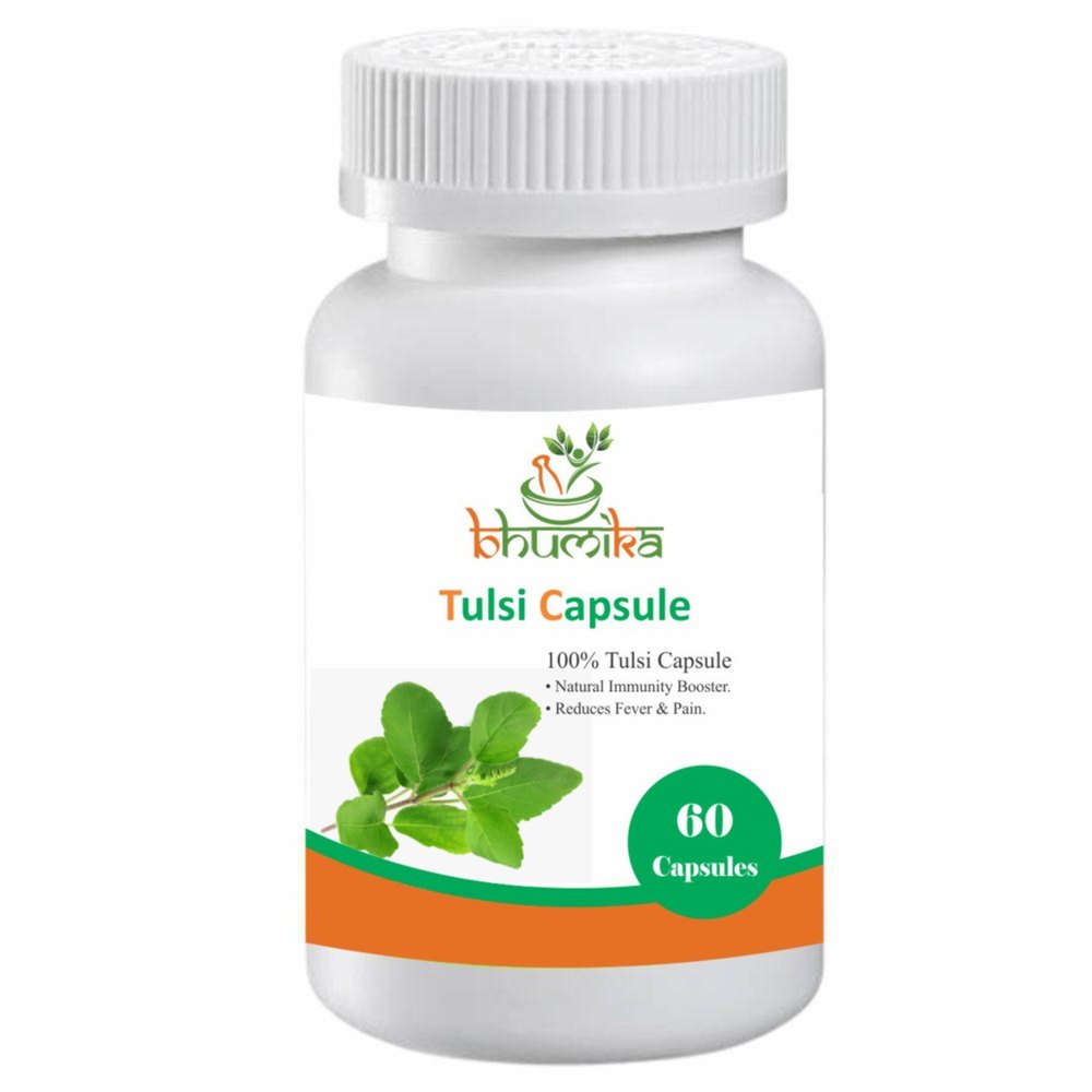 Tulsi Herbal Capsules, 500 mg, 60 Capsule