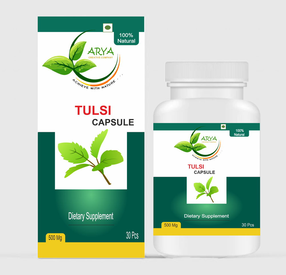 Tulsi Capsule, 500 mg