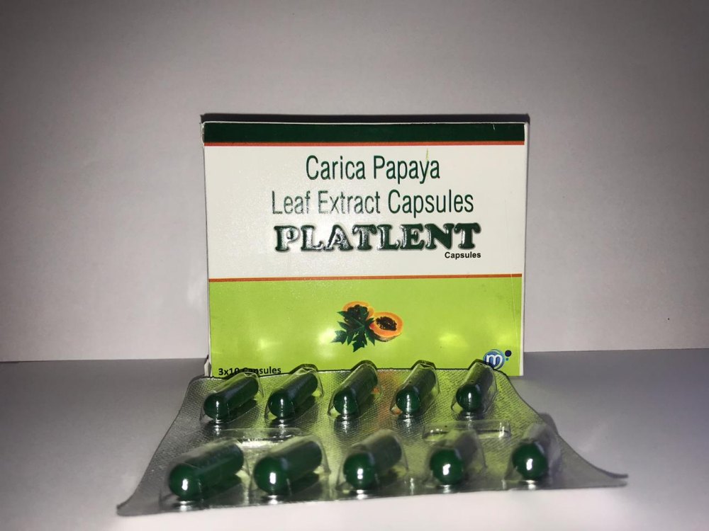 Platlent Carica Papaya Leaf Extract Capsule, Medilente