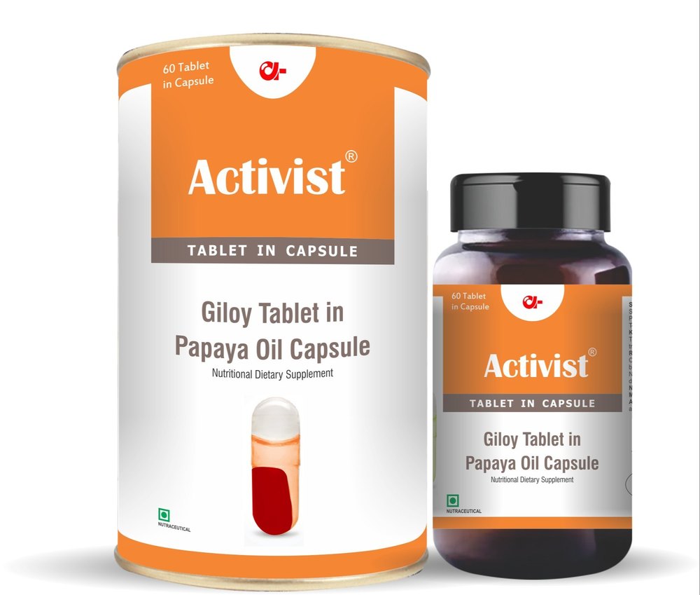 Activist Giloy Tab In Papaya Oil Capsule, 60 Capsules