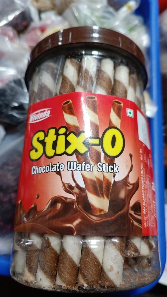 vivinda Chocolate Wafer Stick, Packaging Type: Jar, 300 G