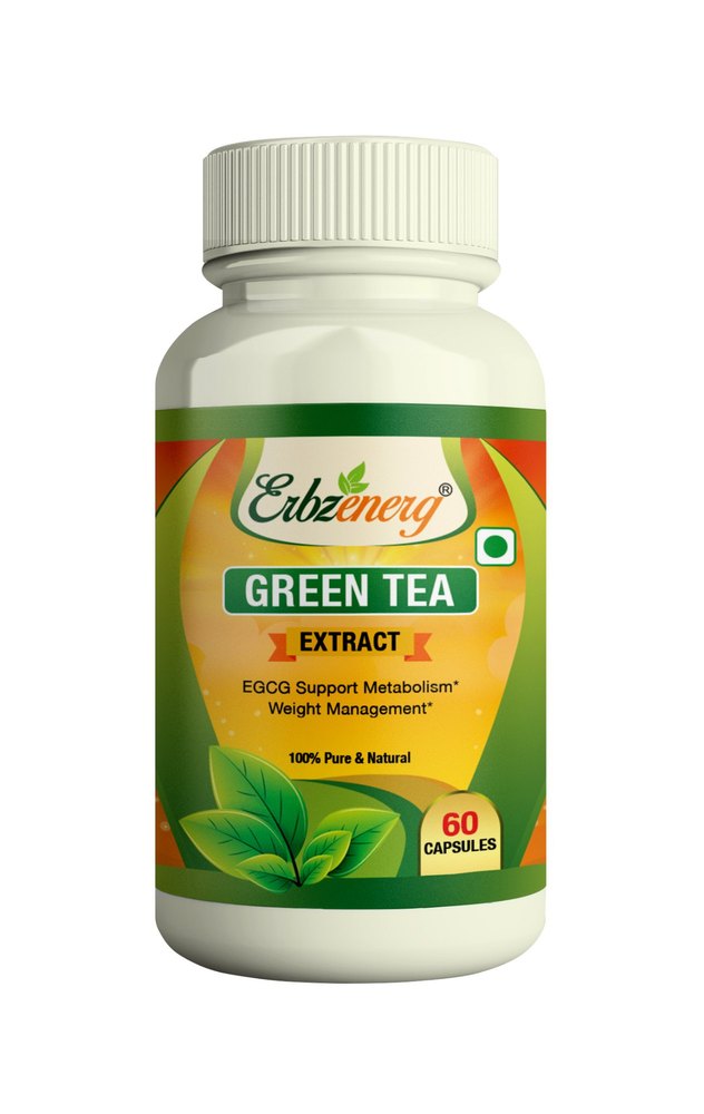 Herbal Erbzenerg Green Tea Extract Capsules, Non Prescription, Packaging Type: Bottle