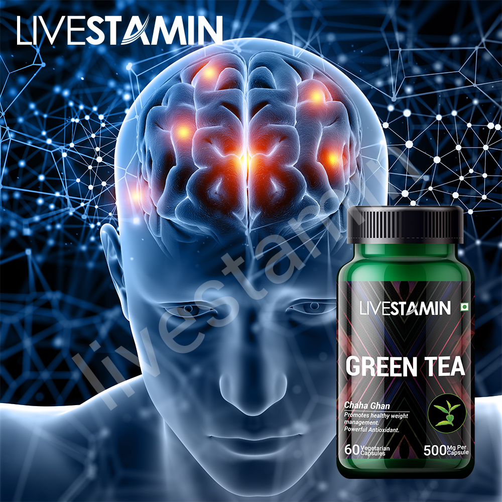 Livestamin Green Tea Capsules, Packaging Type: Loose and Bottle packing