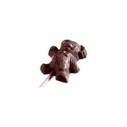 swisswrap Brown Teddy Bear Chocolate Lollipops, Packaging Type: Loose