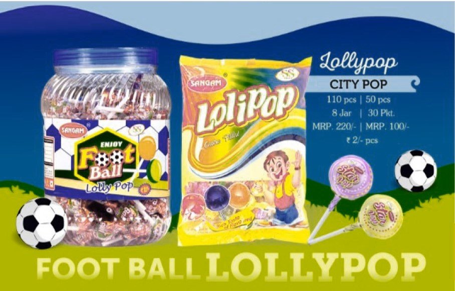 Sangam Round City Lollipop Candy