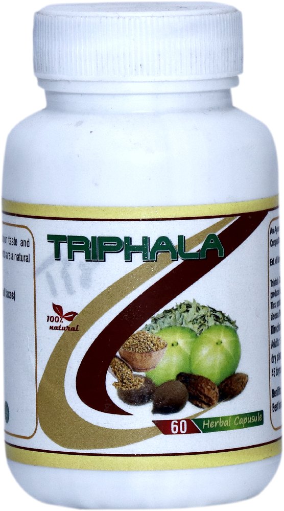 KR Enterprises Triphala Herbal Capsule, for Clinical, 500 Mg