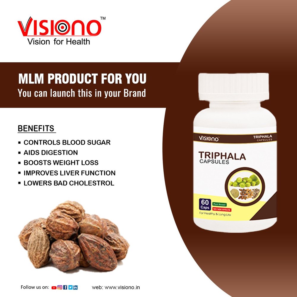 Brown Triphala Capsules, Packaging Size: 30-60, Packaging Type: Bottle