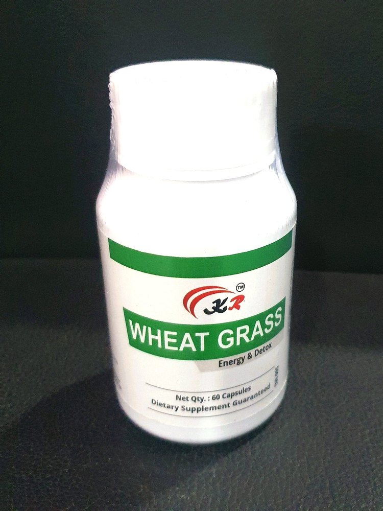 Kr Wheatgrass Capsule, Packaging Type: Bottle, 60 Capsules 500 Mg