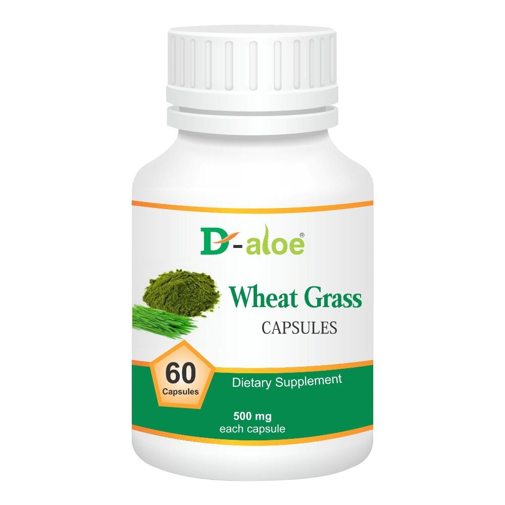 D-Aloe Wheat Grass Capsule, 60 Capsules, Treatment: Dietary Supplement