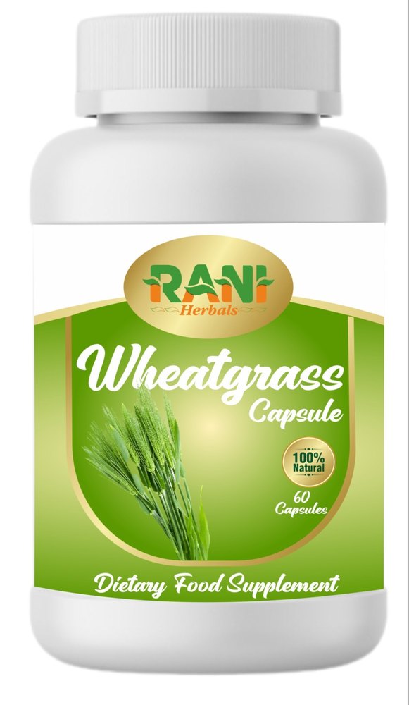 Herbal Wheatgrass Capsules, For Clinical, Personal, Packaging Type: Bottle