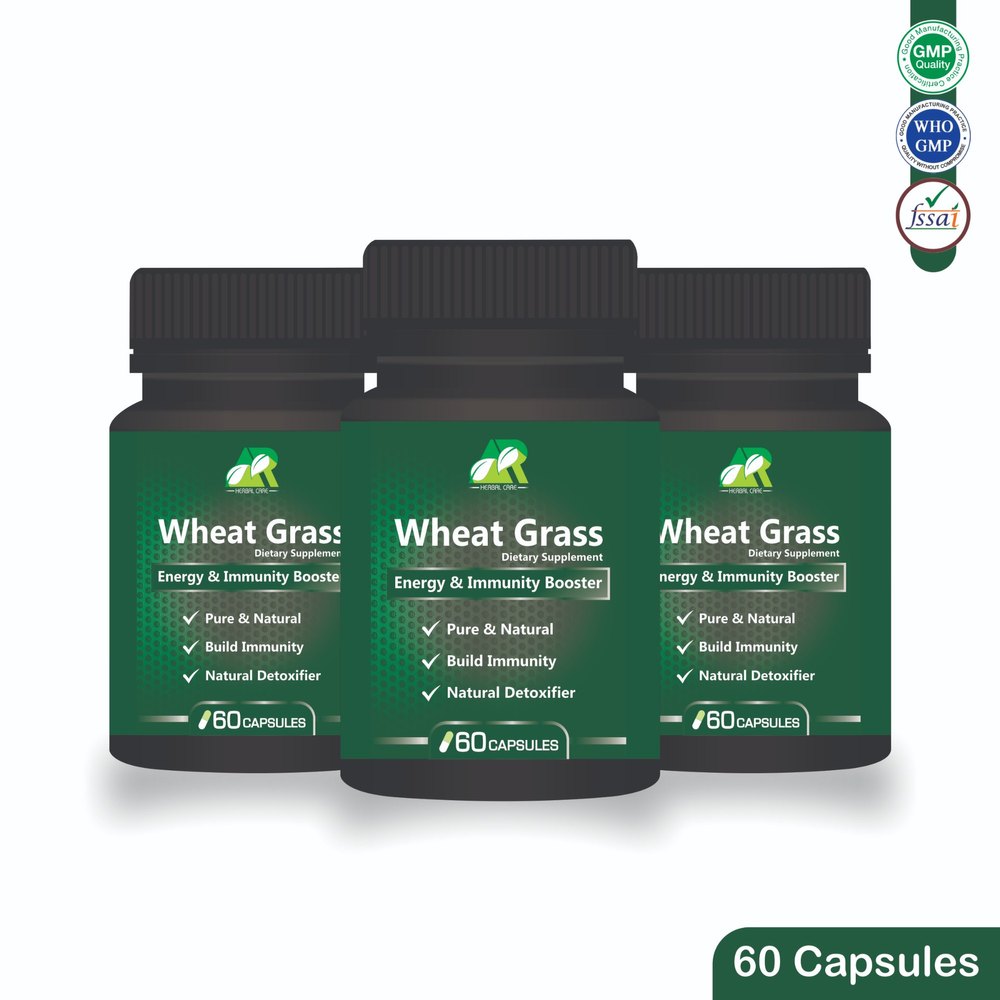 ARHERBAL Wheat Grass Capsule, Packaging Type: Bottle