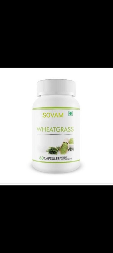 Sovam Wheatgrass Capsule, Packaging Type: Box, 60 Piece