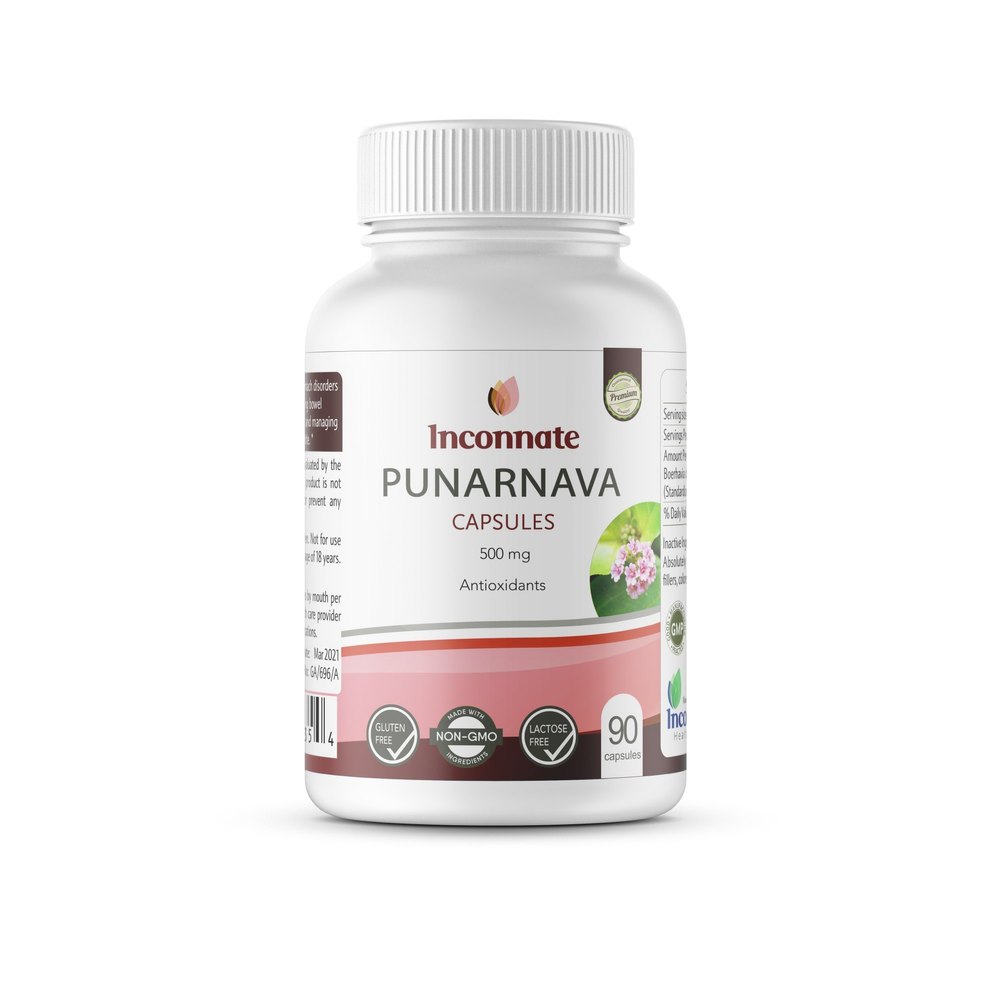 Punarnava Capsules, 30-180 Counts Per Bottle, Non prescription