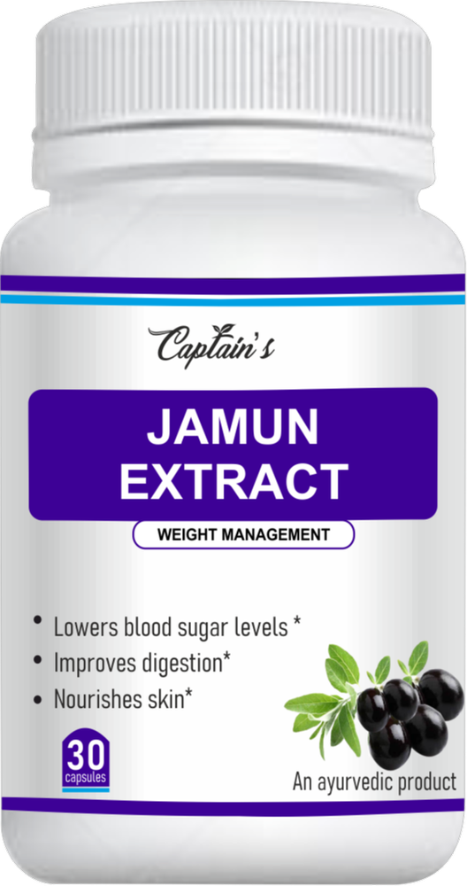 Captain\'s Jamun Extract Capsule, Packaging Type: Bottle img