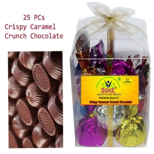 SSKE Crispy Chocolate Caramel, Packaging Type: Box, 25 Pcs
