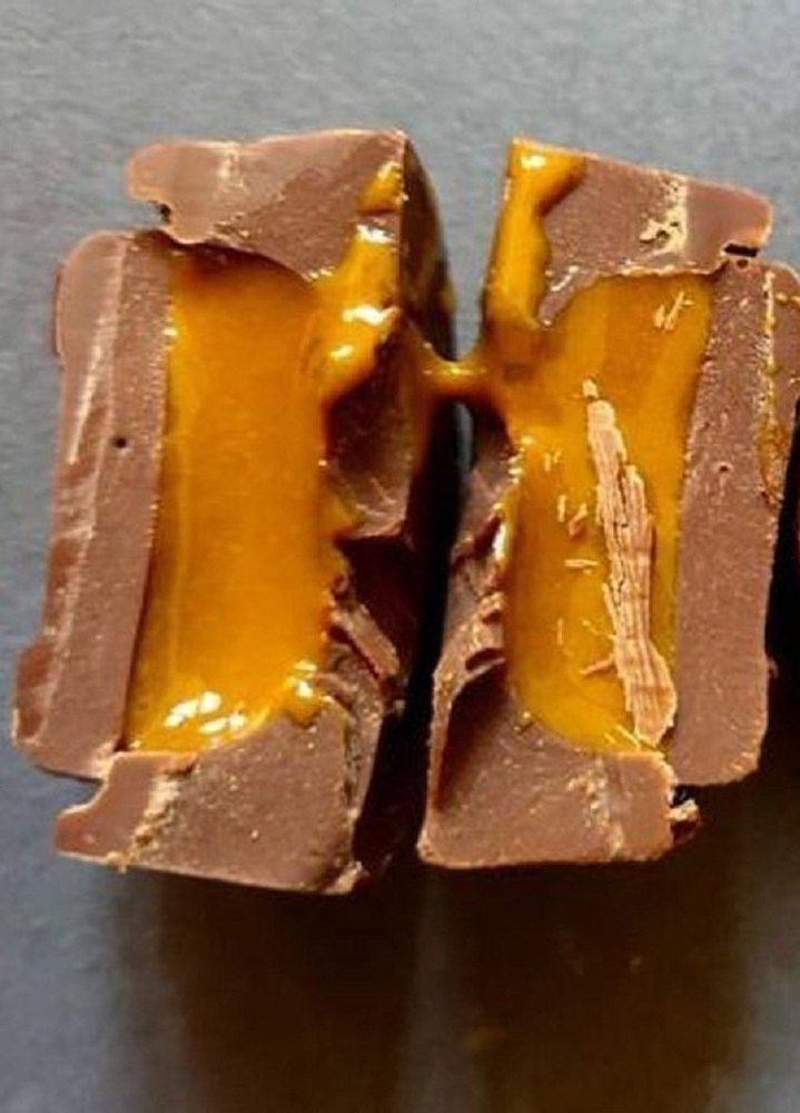 Rectangular Caramel Filled Chocolate Bar
