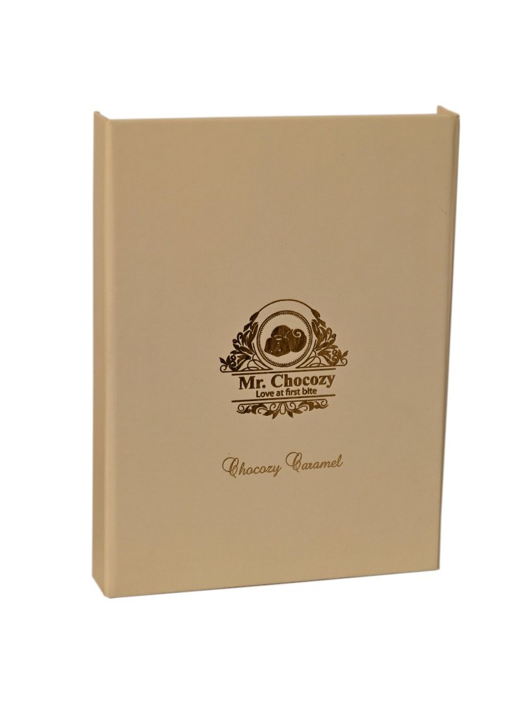 Mr Chocozy Brown 12 Cavity Caramel Chocolate Gift Box