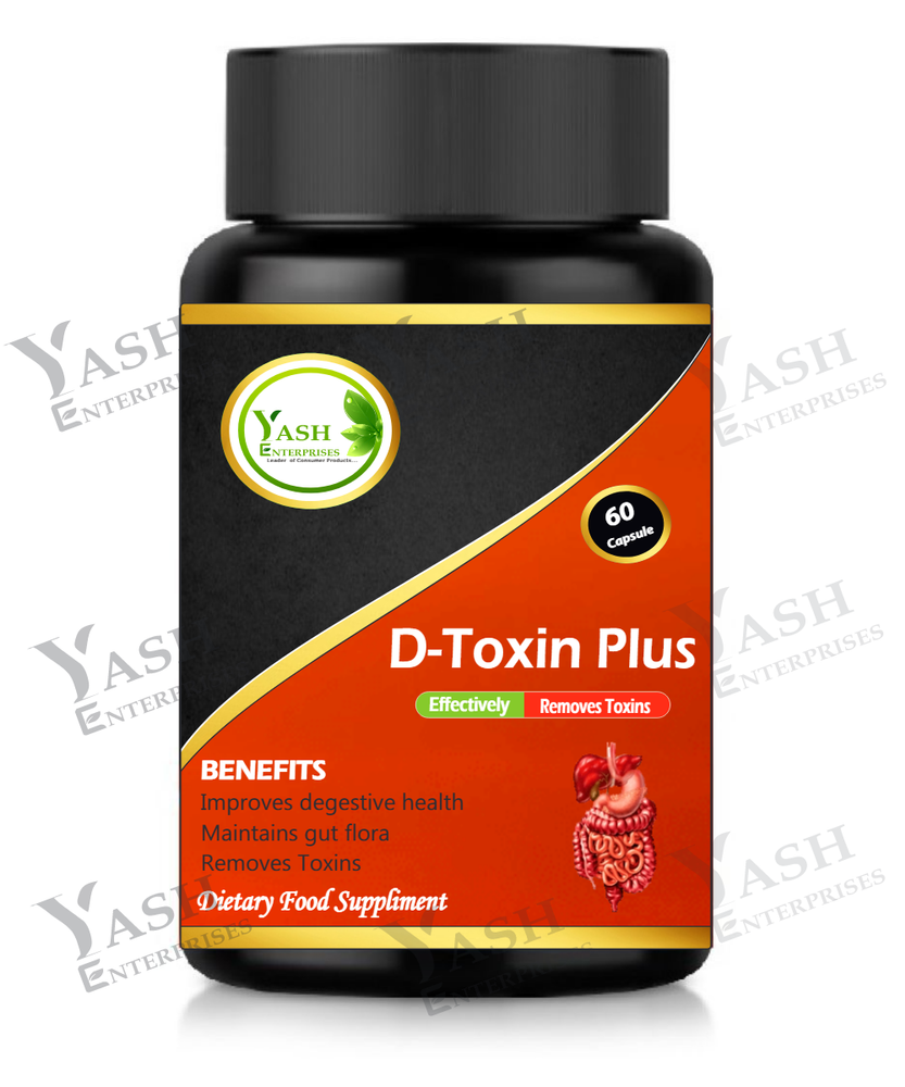 D- Toxi Plus Herbal Capsules, Packaging Type: Plastic Bottle