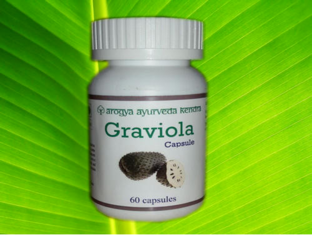 Arogya Ayurveda Kendra Graviola Soursop Capsules, Packaging Type: Bottle
