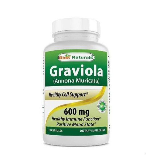 Graviola Annona Muricata Capsule, 100 Capsules/Bottle