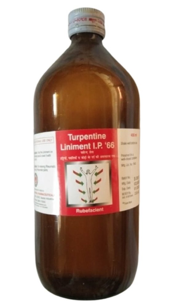 Turpentine Liniment IP 66, 400ml, Prescription