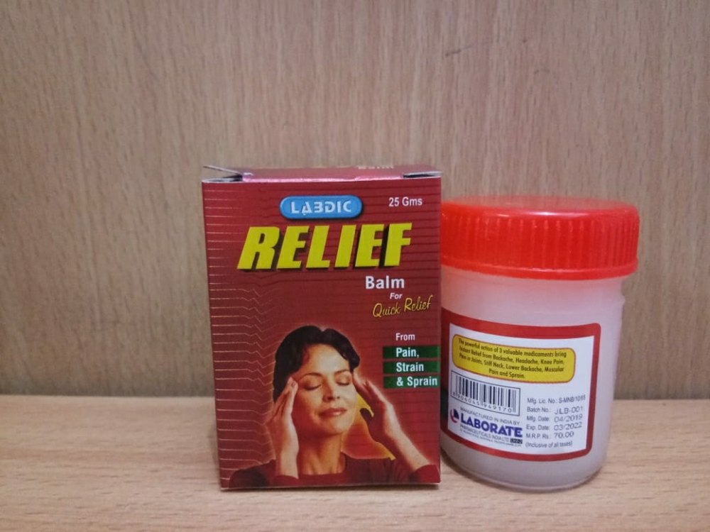 Aurvedic Labdic Relief Balm, For Clinical, Packaging Type: Bottle
