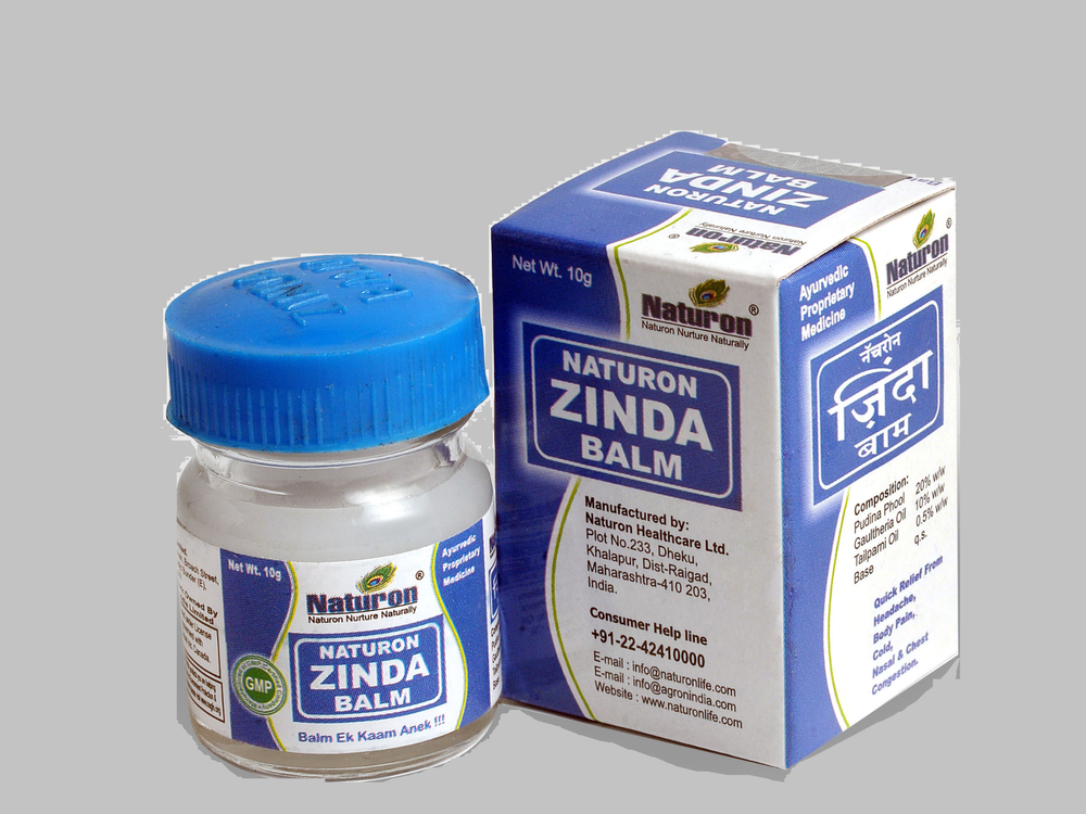 Naturon Zinda Balm, Packaging Size: 10 ML, Non prescription