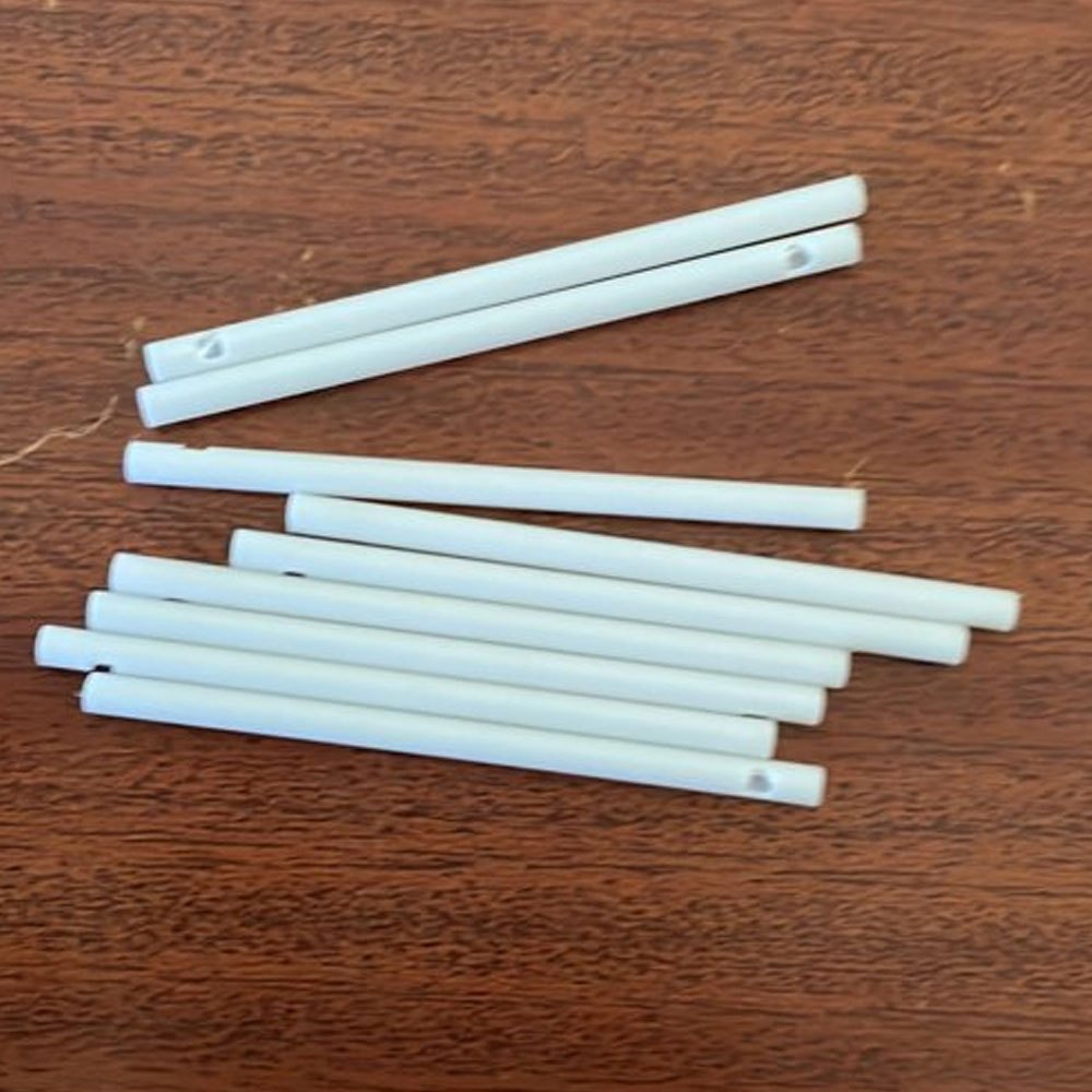 Round White Plastic Lollipop Sticks