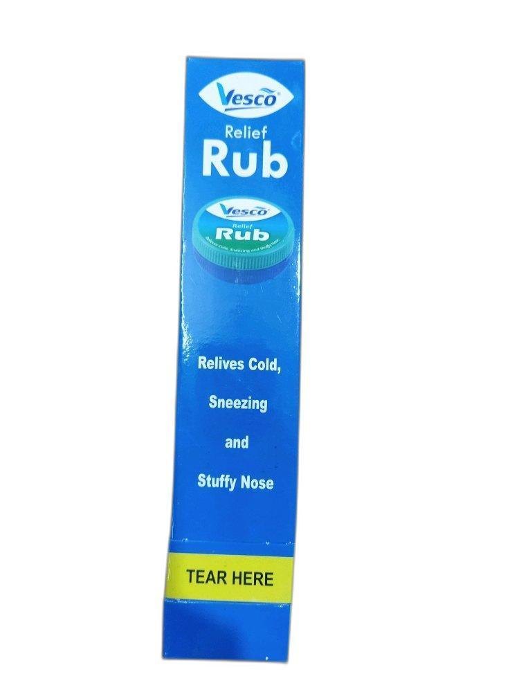 Vesco Relief Rub, For Personal, Packaging Size: 10gm