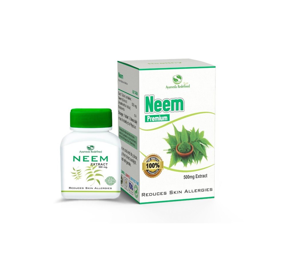 Ayurveda Redefine Neem Herbal Tablets, Packaging Type: Bottle